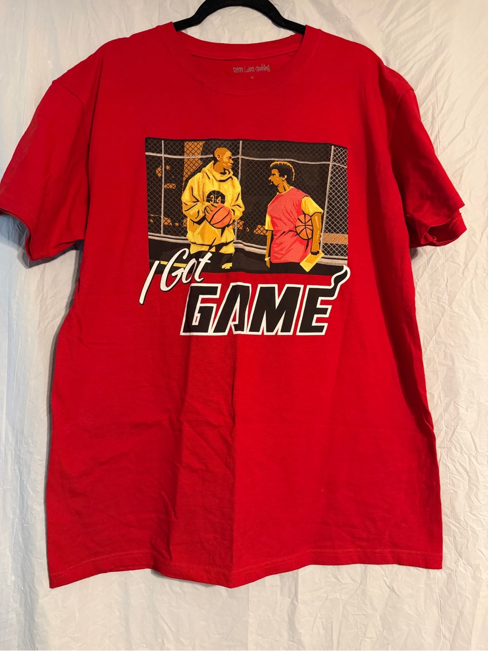 Retro Label Clothing I Got Game Basketball Graphic T-Shirt Red Men’s XL